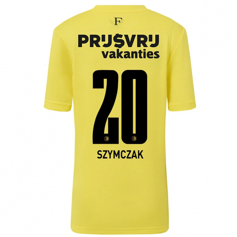 Danxen Bambino Oliwia Szymczak #20 Maglia Gara Portiere Giallo Nero 2025/26 Maglietta