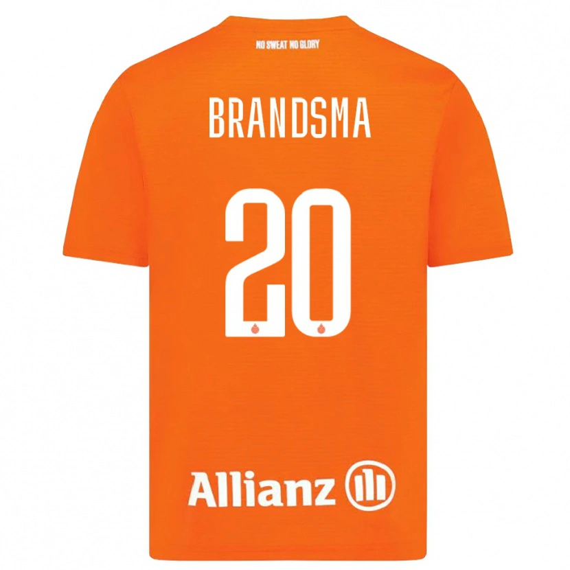 Danxen Bambino Ilke Brandsma #20 Maglia Gara Portiere Arancio Bianco 2025/26 Maglietta