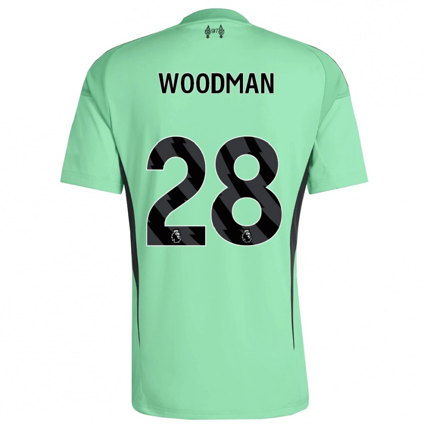 Danxen Bambino Freddie Woodman #28 Maglia Gara Portiere Acquamarina 2025/26 Maglietta
