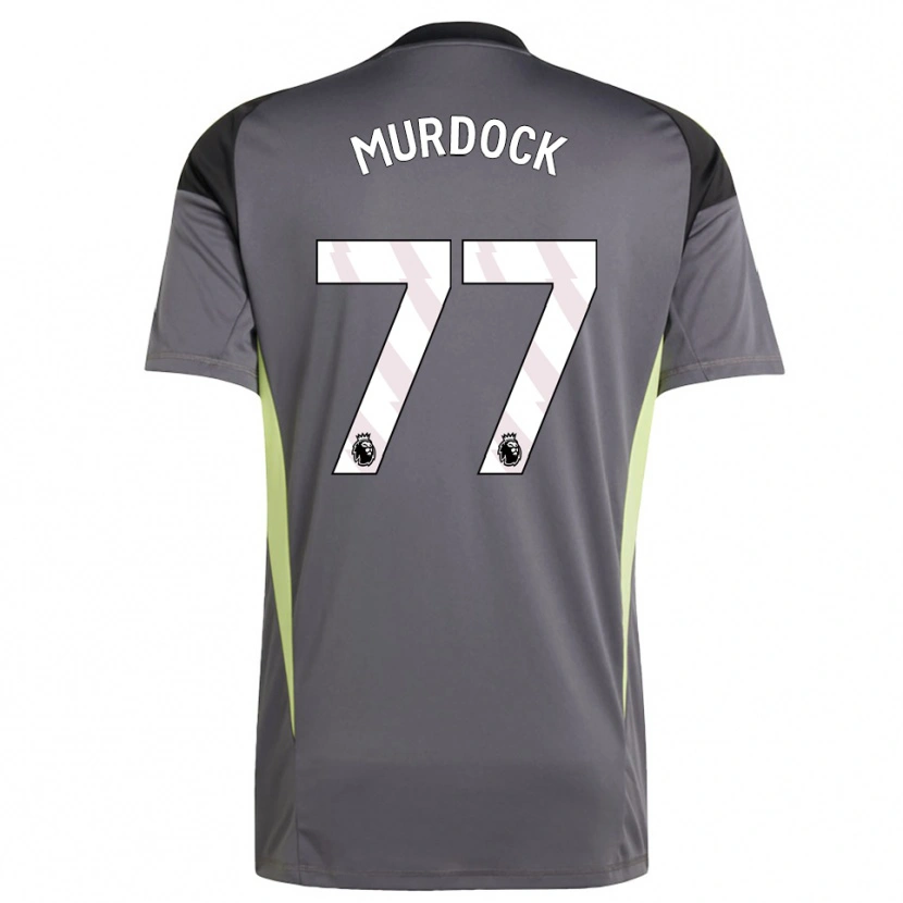 Danxen Bambino Will Murdock #77 Maglia Gara Portiere Grigio Scuro Bianco 2025/26 Maglietta