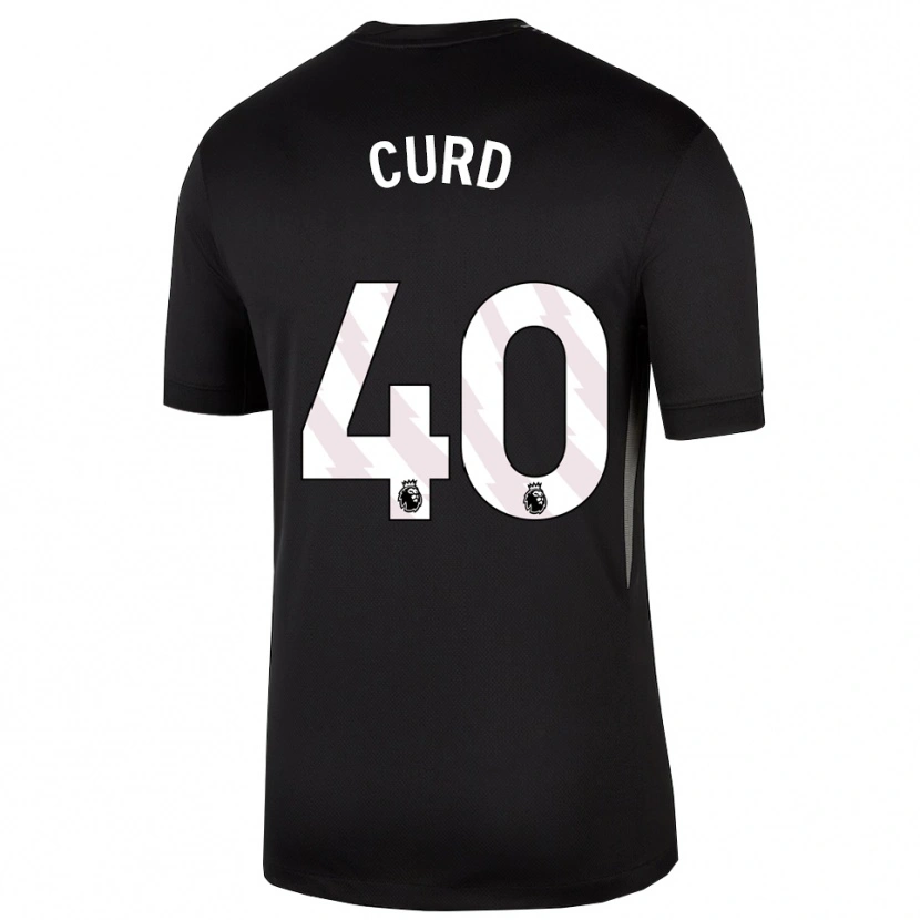 Danxen Bambino Ted Curd #40 Maglia Gara Portiere Bianco Nero 2025/26 Maglietta