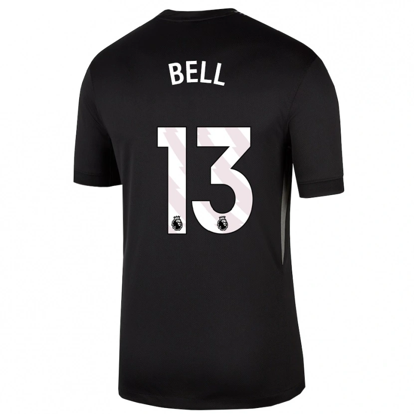 Danxen Bambino Toby Bell #13 Maglia Gara Portiere Bianco Nero 2025/26 Maglietta