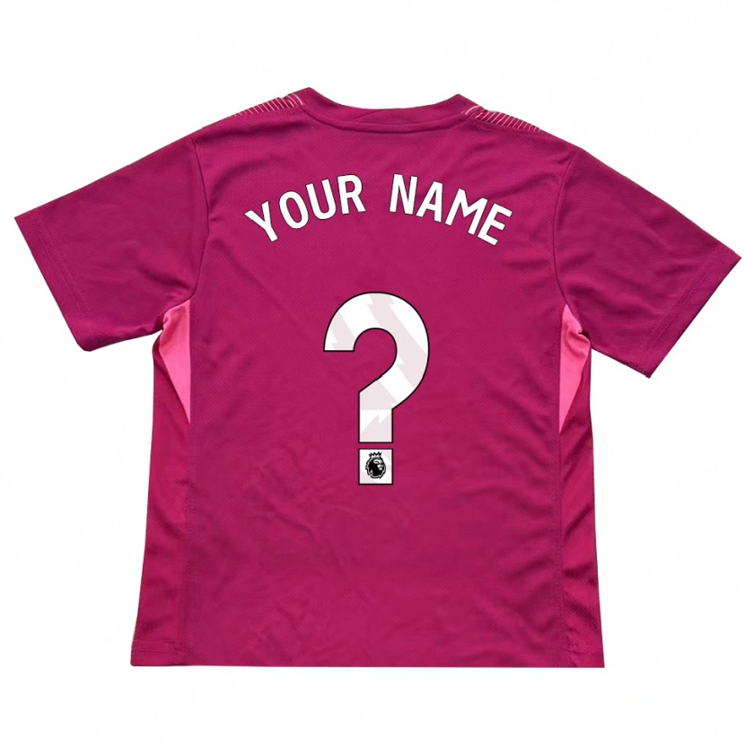 Danxen Bambino Tottenham Hotspur Maglia Gara Portiere Rosa Bianco 2025/26 Maglietta
