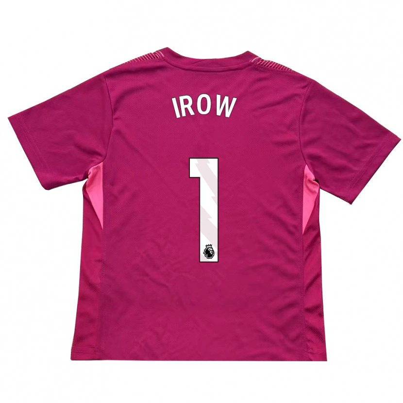 Danxen Bambino Blake Irow #1 Maglia Gara Portiere Rosa Bianco 2025/26 Maglietta
