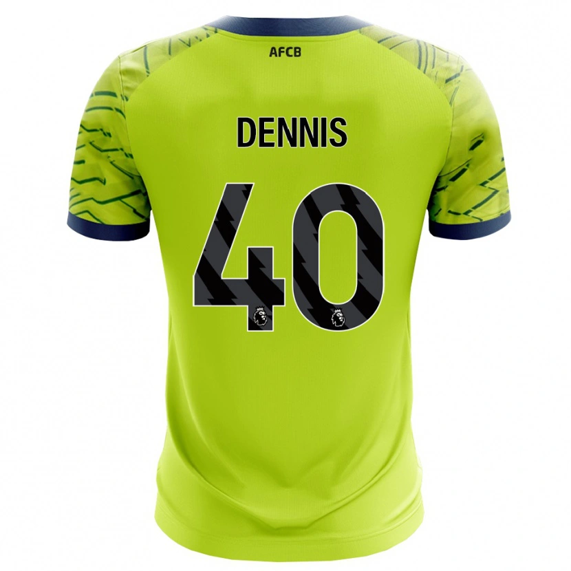 Danxen Bambino Will Dennis #40 Maglia Gara Portiere Verde Giallo 2025/26 Maglietta