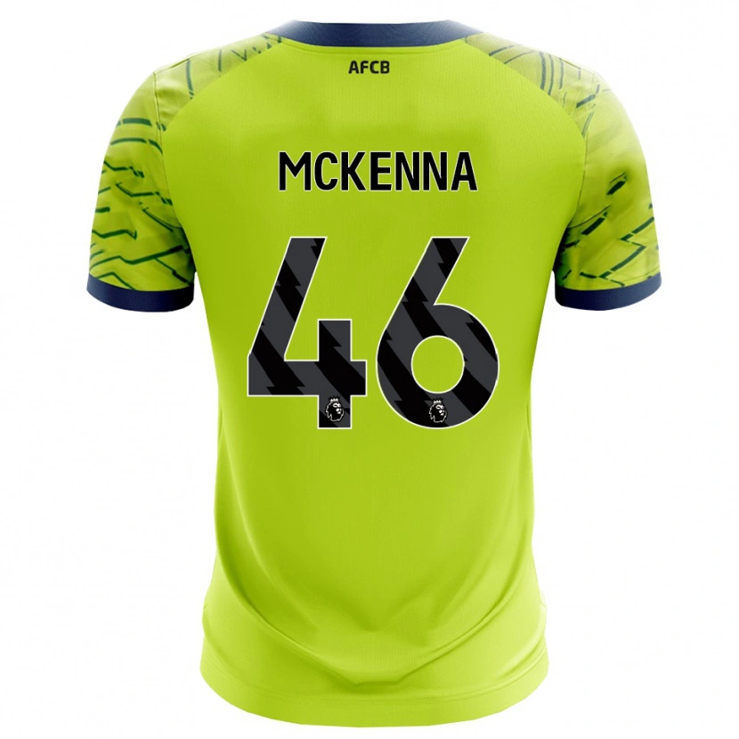 Danxen Bambino Callan McKenna #46 Maglia Gara Portiere Verde Giallo 2025/26 Maglietta