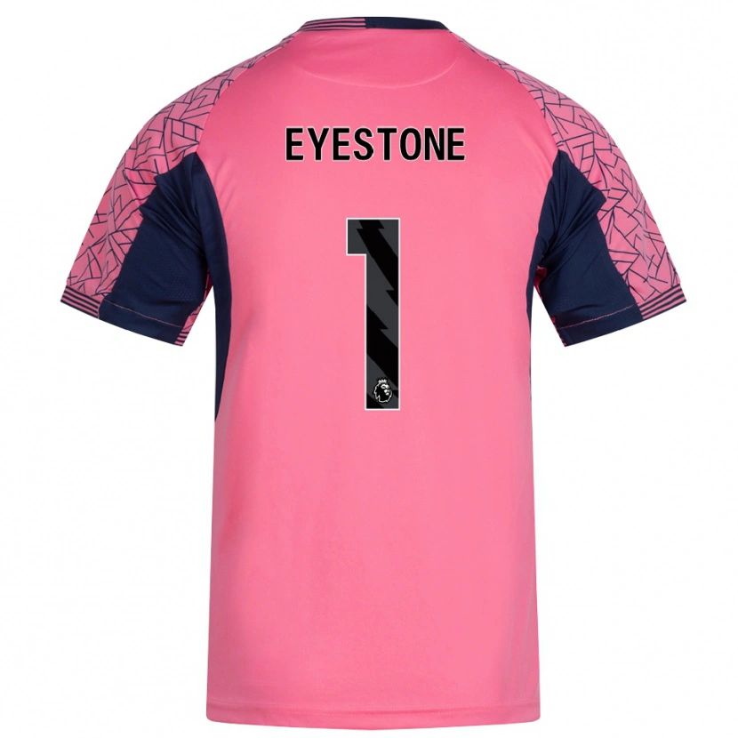 Danxen Bambino Julian Eyestone #1 Maglia Gara Portiere Rosa Nero 2025/26 Maglietta