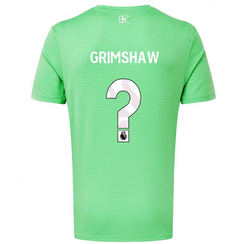 Danxen Bambino Harry Grimshaw #0 Maglia Gara Portiere Verde Medio 2025/26 Maglietta