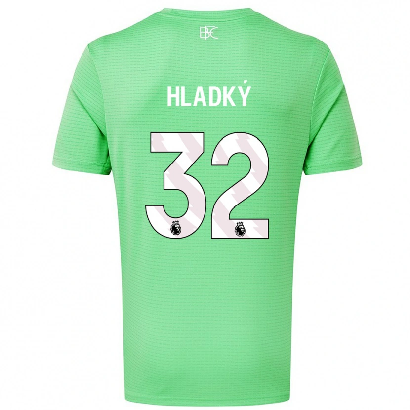 Danxen Bambino Vaclav Hladky #32 Maglia Gara Portiere Verde Medio 2025/26 Maglietta