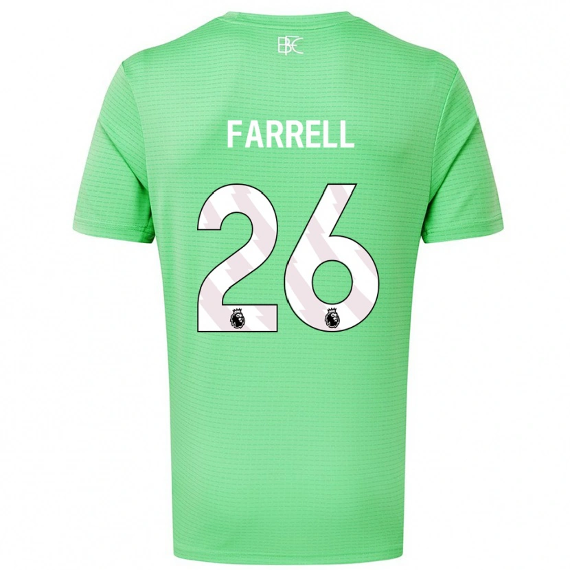 Danxen Bambino Lucy Farrell #26 Maglia Gara Portiere Verde Medio 2025/26 Maglietta