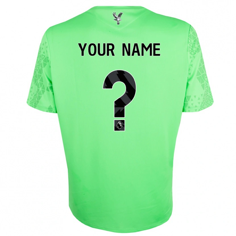 Danxen Bambino Crystal Palace FC Maglia Gara Portiere Verde Nero 2025/26 Maglietta