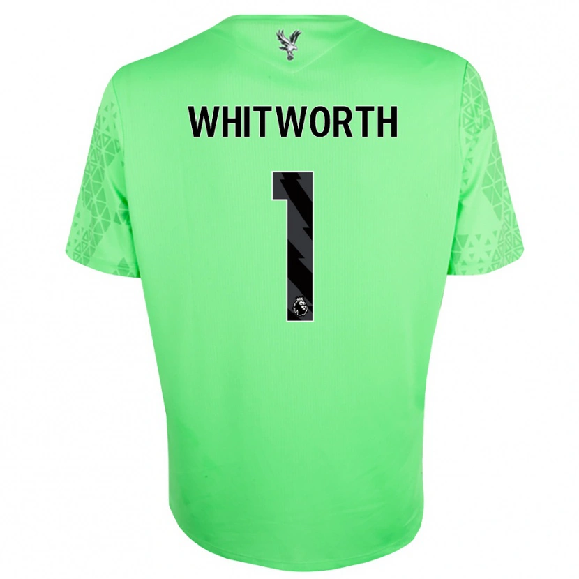 Danxen Bambino Harry Whitworth #1 Maglia Gara Portiere Verde Nero 2025/26 Maglietta