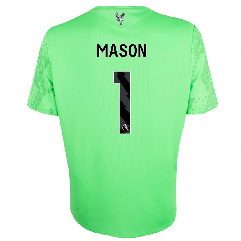 Danxen Bambino Jack Mason #1 Maglia Gara Portiere Verde Nero 2025/26 Maglietta