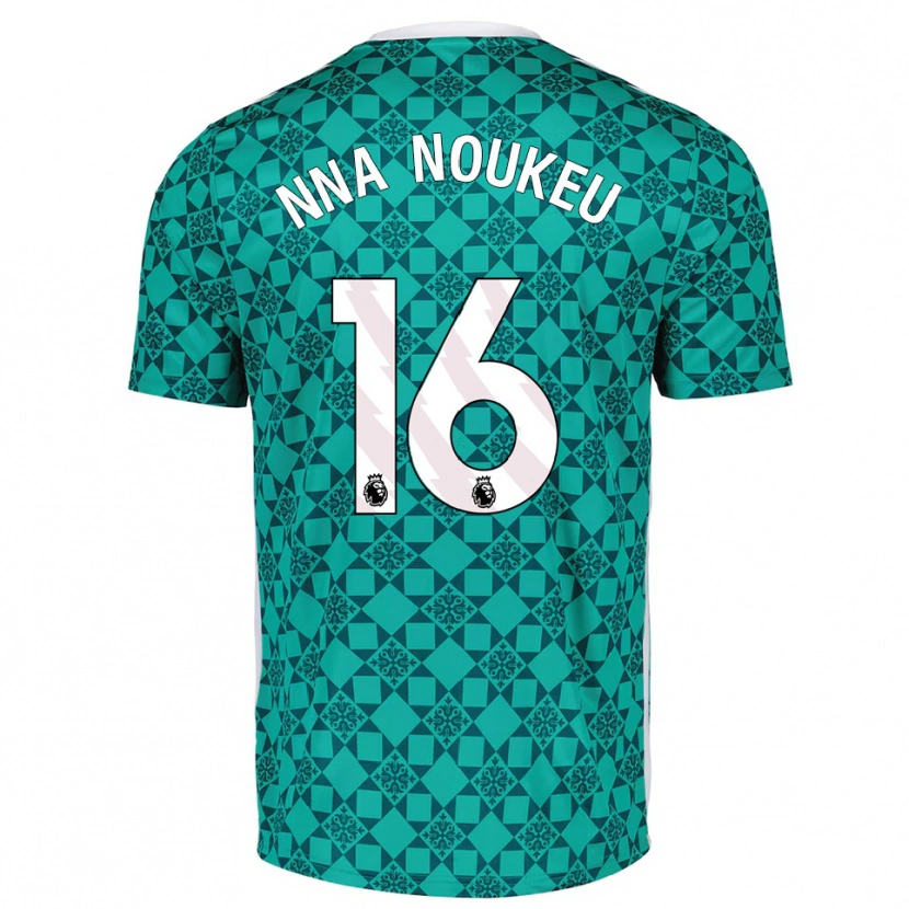 Danxen Bambino Blondy Nna Noukeu #16 Maglia Gara Portiere Verde Bianco 2025/26 Maglietta
