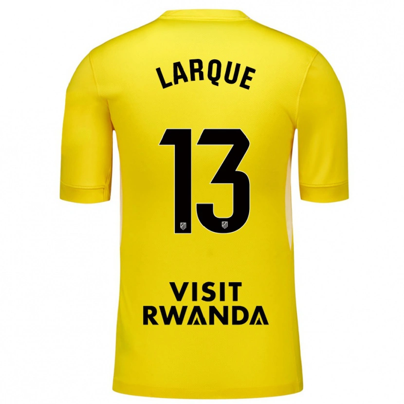 Danxen Bambino Patricia Larqué #13 Maglia Gara Portiere Giallo Nero 2025/26 Maglietta