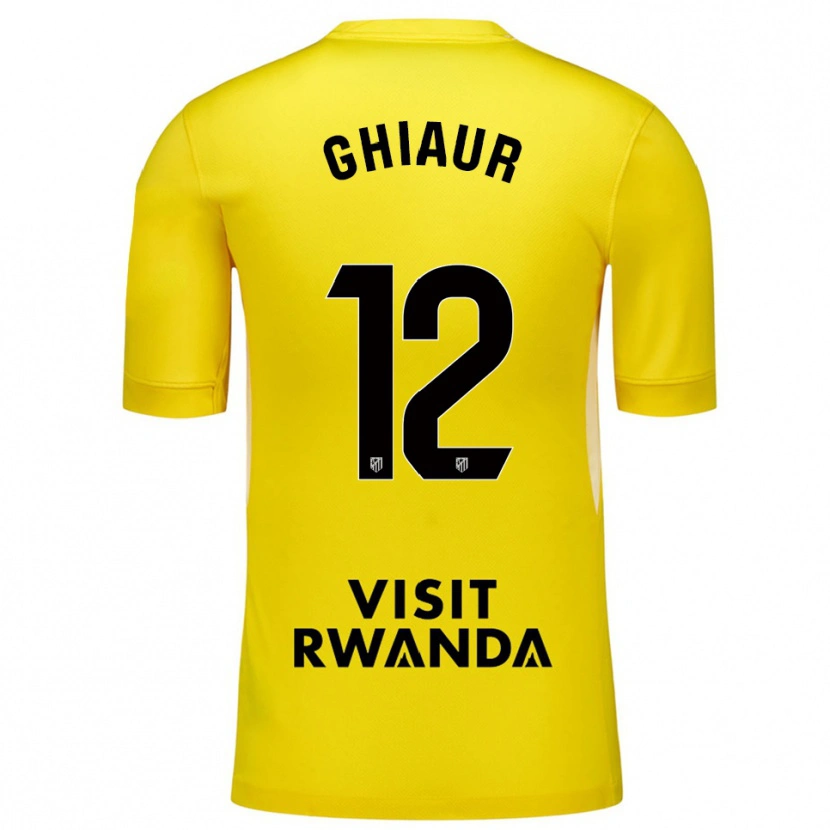 Danxen Bambino Octavian Ghiaur #12 Maglia Gara Portiere Giallo Nero 2025/26 Maglietta