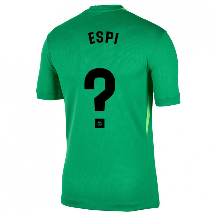 Danxen Bambino Pau Espi #0 Maglia Gara Portiere Verde Nero 2025/26 Maglietta