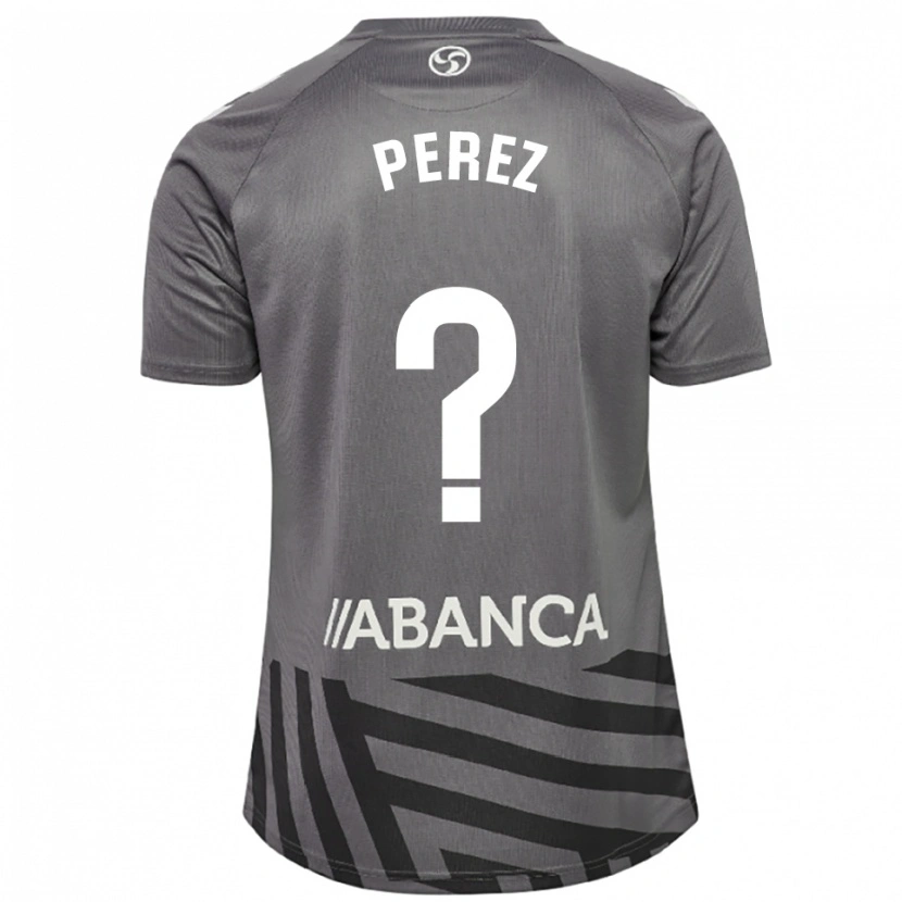 Danxen Bambino Iván Pérez #0 Maglia Gara Portiere Grigio Scuro Nero 2025/26 Maglietta
