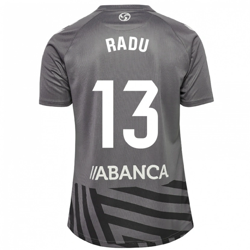 Danxen Bambino Ionuț Radu #13 Maglia Gara Portiere Grigio Scuro Nero 2025/26 Maglietta