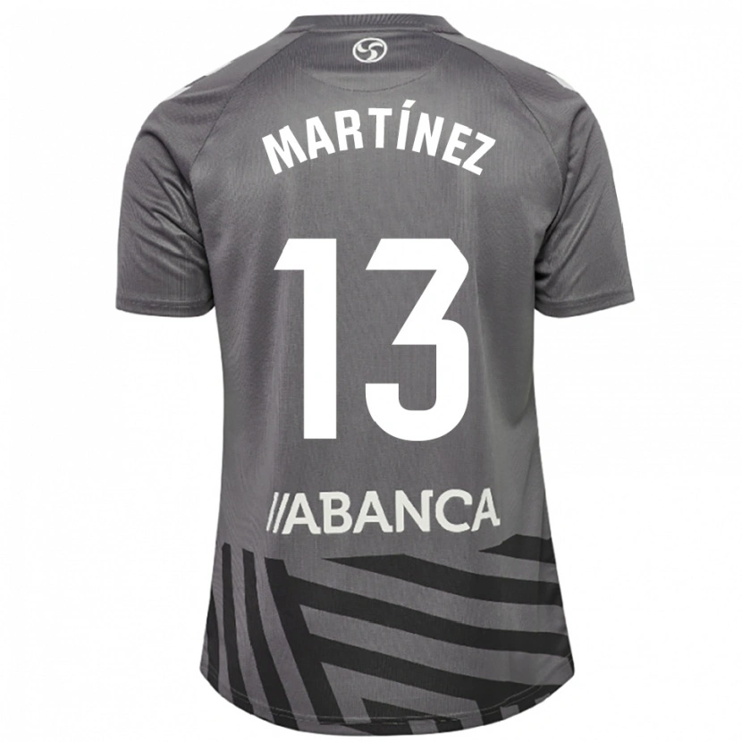 Danxen Bambino Naiara Martínez #13 Maglia Gara Portiere Grigio Scuro Nero 2025/26 Maglietta