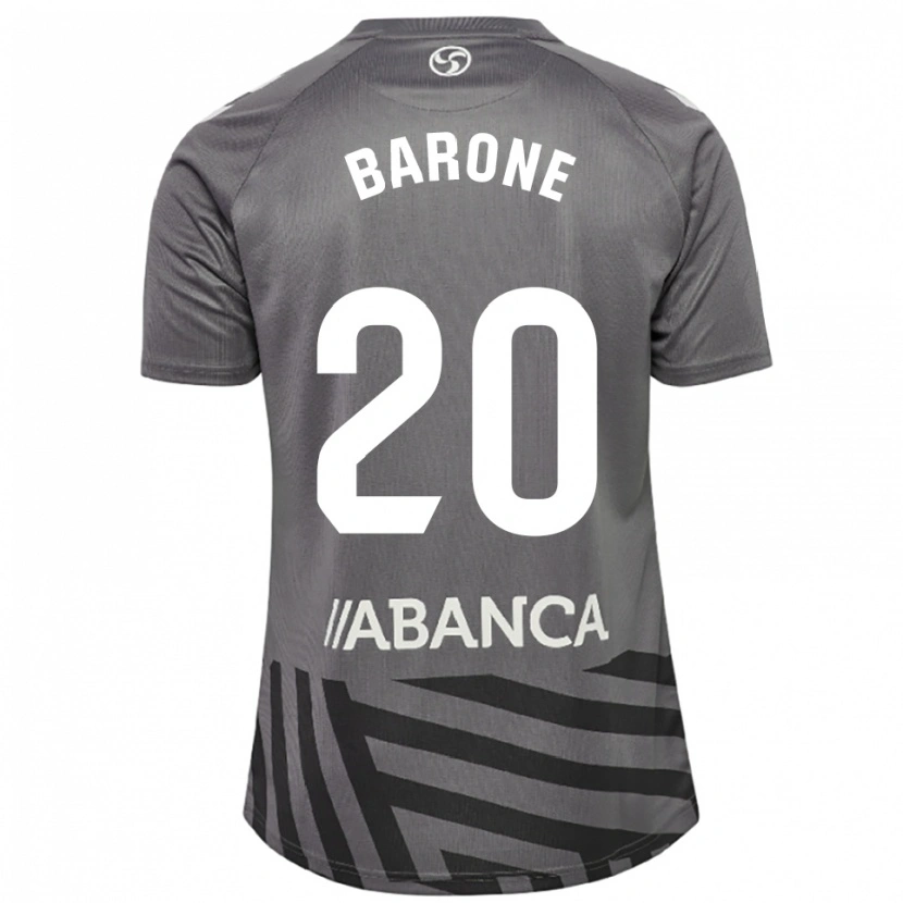 Danxen Bambino Caio Barone #20 Maglia Gara Portiere Grigio Scuro Nero 2025/26 Maglietta
