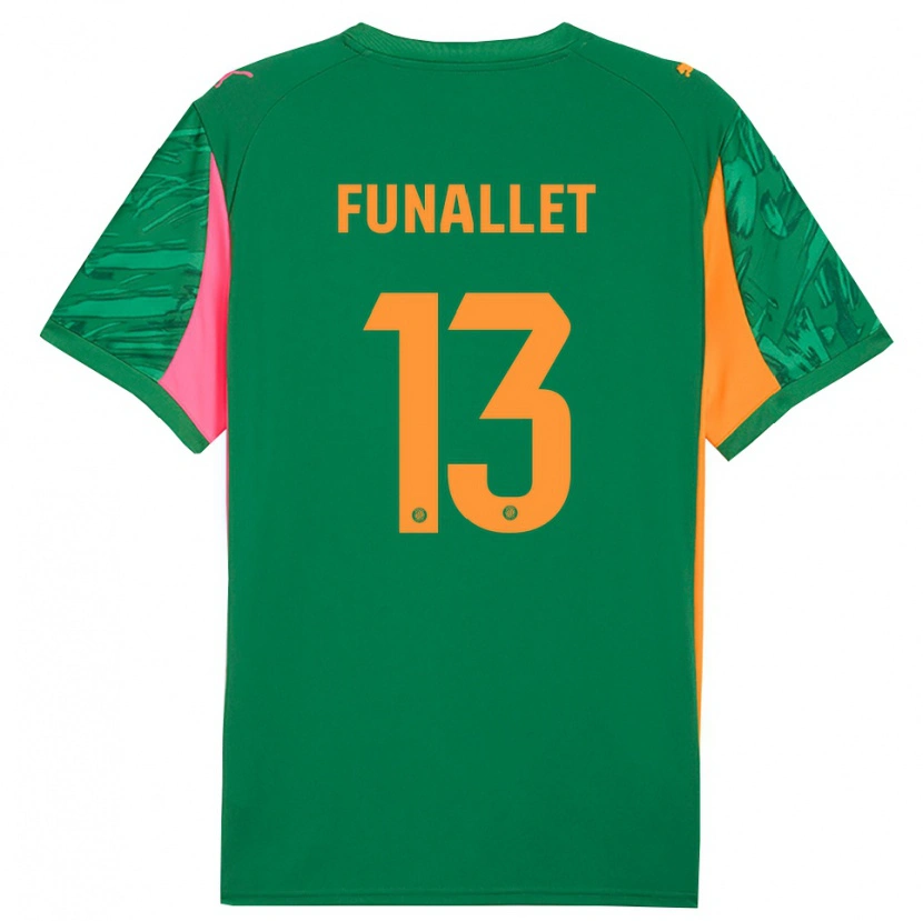 Danxen Bambino Pau Funallet #13 Maglia Gara Portiere Verde Arancio 2025/26 Maglietta