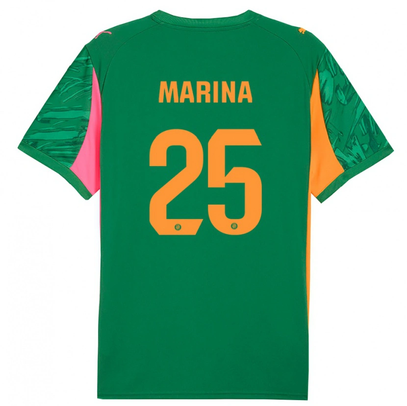 Danxen Bambino Sergi Marina #25 Maglia Gara Portiere Verde Arancio 2025/26 Maglietta