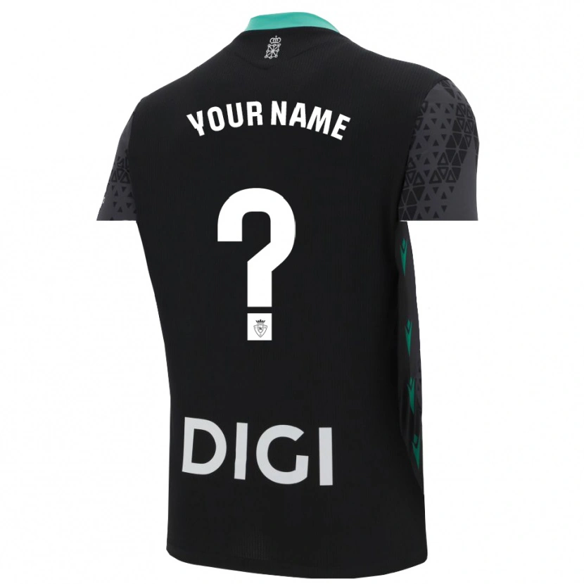 Danxen Bambino CA Osasuna Maglia Gara Portiere Grigio Scuro Nero 2025/26 Maglietta
