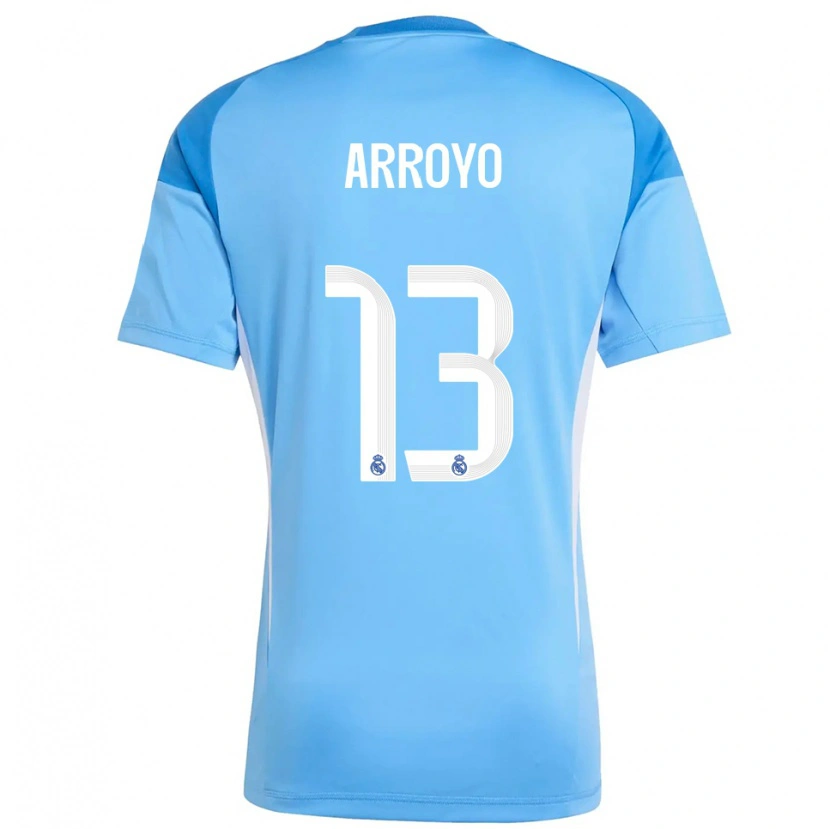 Danxen Bambino Diego Arroyo #13 Maglia Gara Portiere Azzurro Bianco 2025/26 Maglietta