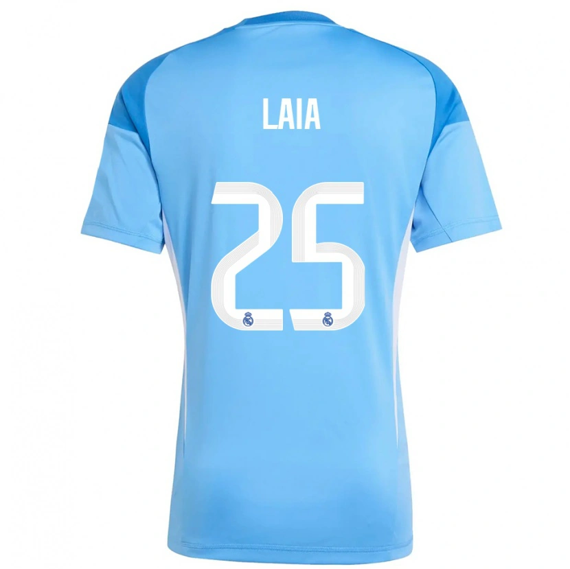 Danxen Bambino Laia López De La Morena #25 Maglia Gara Portiere Azzurro Bianco 2025/26 Maglietta