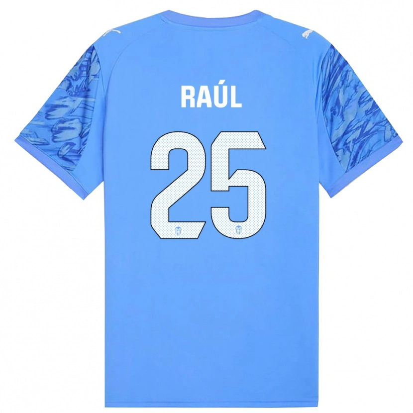 Danxen Bambino Raúl Jiménez #25 Maglia Gara Portiere Blu Bianco 2025/26 Maglietta