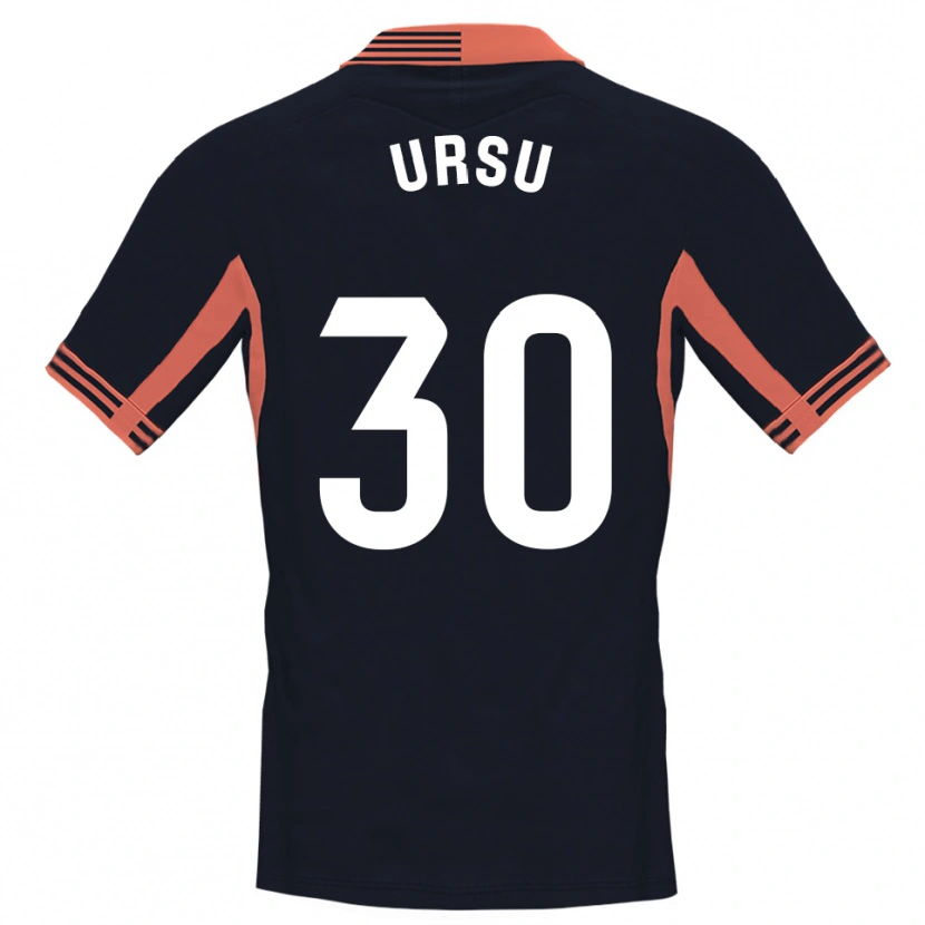 Danxen Bambino Eduard Ursu #30 Maglia Gara Portiere Nero Bianco Arancio 2025/26 Maglietta