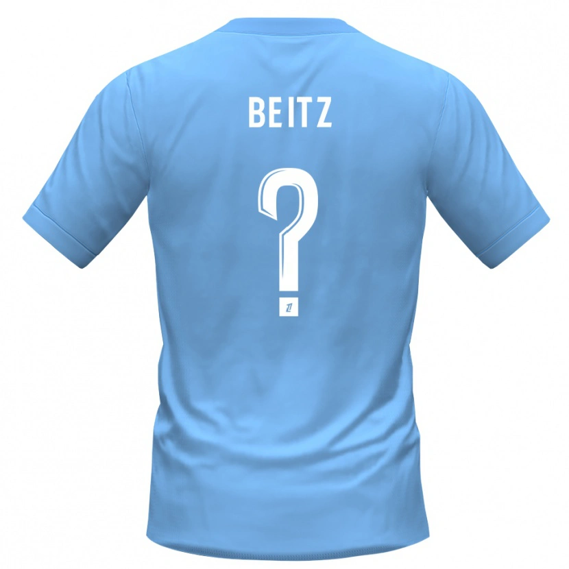 Danxen Bambino Taylor Beitz #0 Maglia Gara Portiere Blu Nero 2025/26 Maglietta