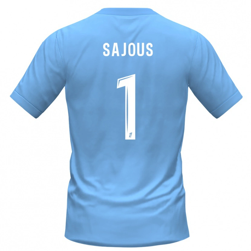 Danxen Bambino Thomas Sajous #1 Maglia Gara Portiere Blu Nero 2025/26 Maglietta