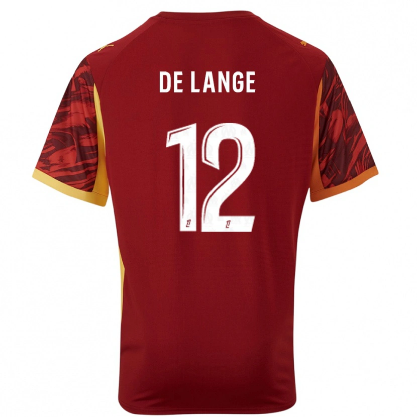 Danxen Bambino Jeffrey de Lange #12 Maglia Gara Portiere Borgogna Marrone 2025/26 Maglietta