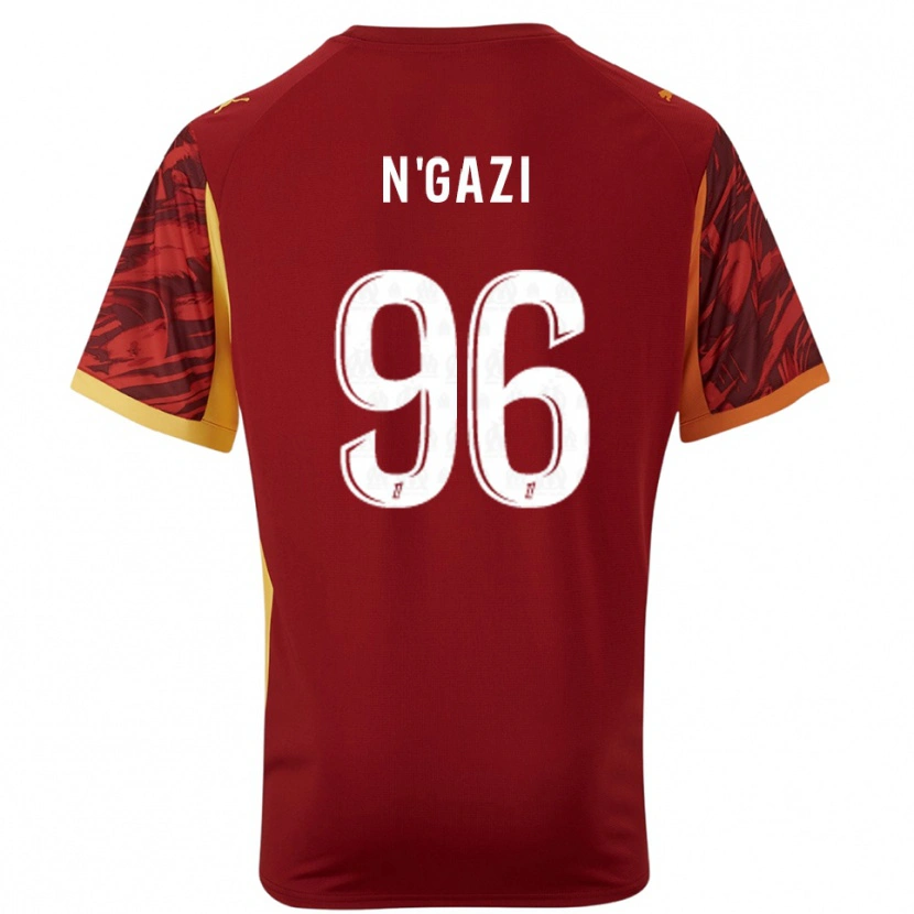 Danxen Bambino Chloé N'gazi #96 Maglia Gara Portiere Borgogna Marrone 2025/26 Maglietta
