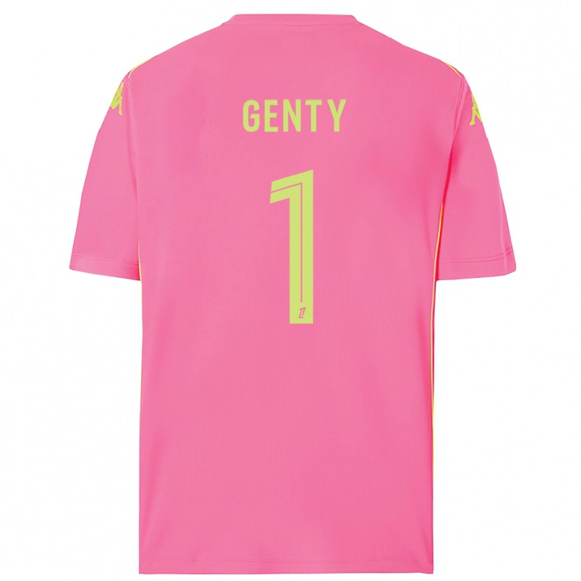 Danxen Bambino Julie Genty #1 Maglia Gara Portiere Rosa Shocking 2025/26 Maglietta