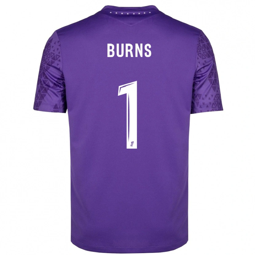Danxen Bambino Emily Burns #1 Maglia Gara Portiere Viola Bianco 2025/26 Maglietta