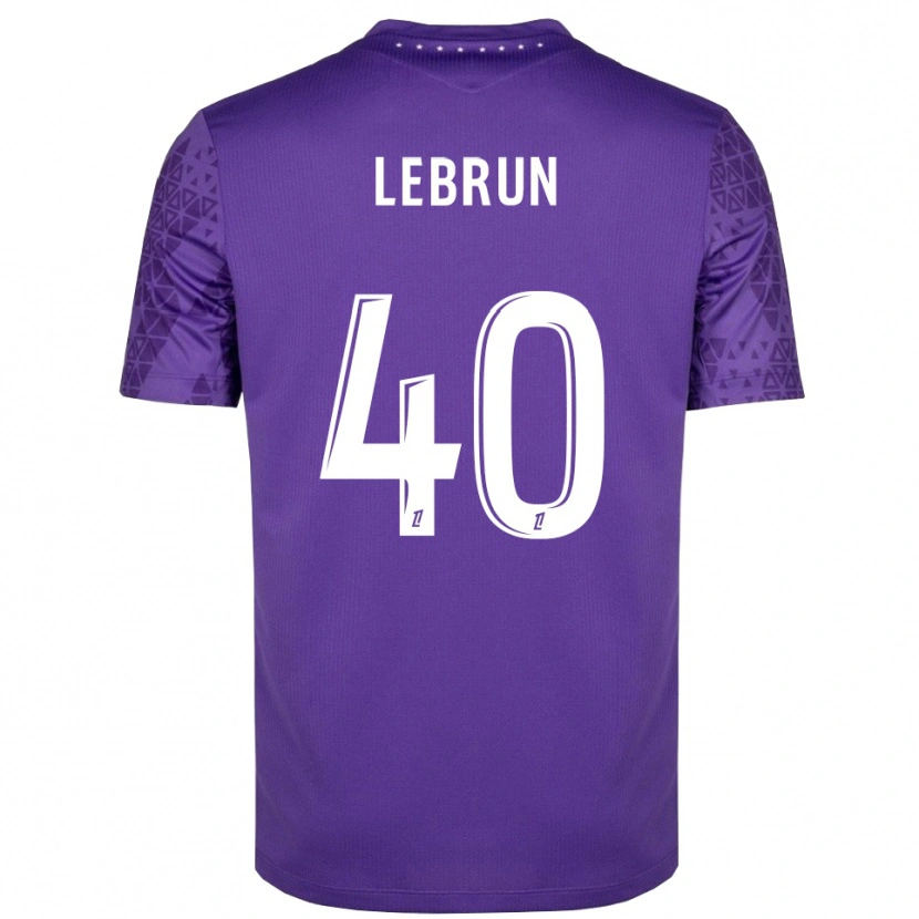Danxen Bambino Lisa Lebrun #40 Maglia Gara Portiere Viola Bianco 2025/26 Maglietta