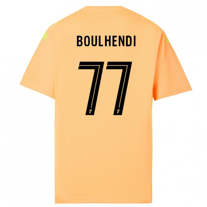 Danxen Bambino Teddy Boulhendi #77 Maglia Gara Portiere Arancione Chiaro Nero 2025/26 Maglietta