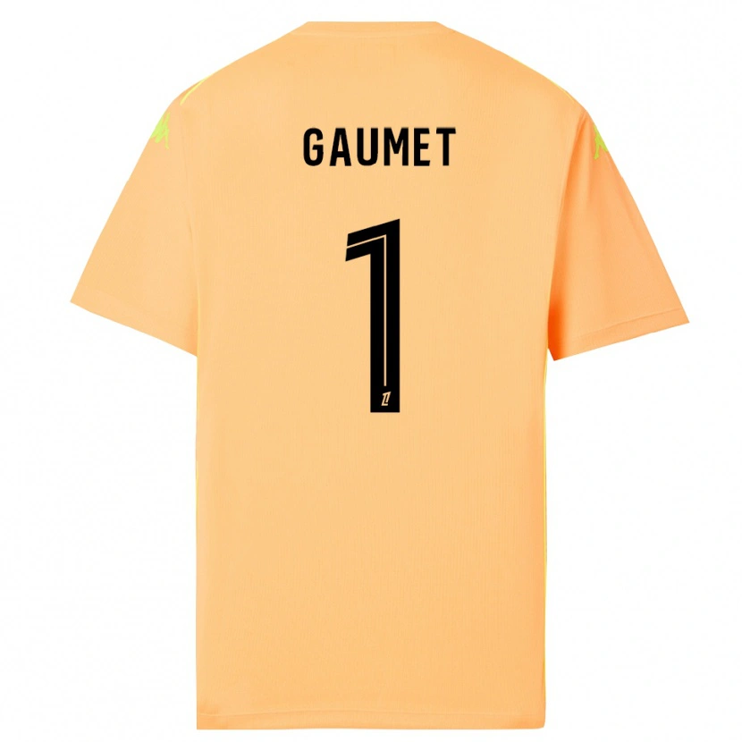 Danxen Bambino Noa Gaumet #1 Maglia Gara Portiere Arancione Chiaro Nero 2025/26 Maglietta