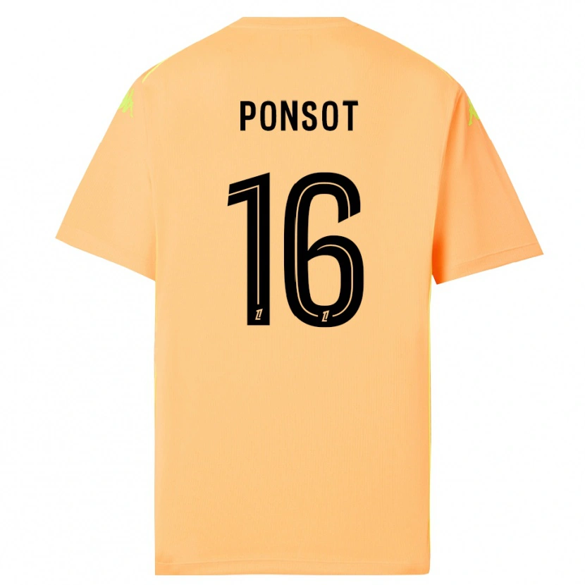 Danxen Bambino Martin Ponsot #16 Maglia Gara Portiere Arancione Chiaro Nero 2025/26 Maglietta