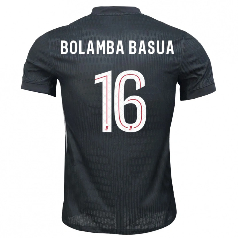 Danxen Bambino Kévin Bolamba Basua #16 Maglia Gara Portiere Grigio Scuro Nero 2025/26 Maglietta