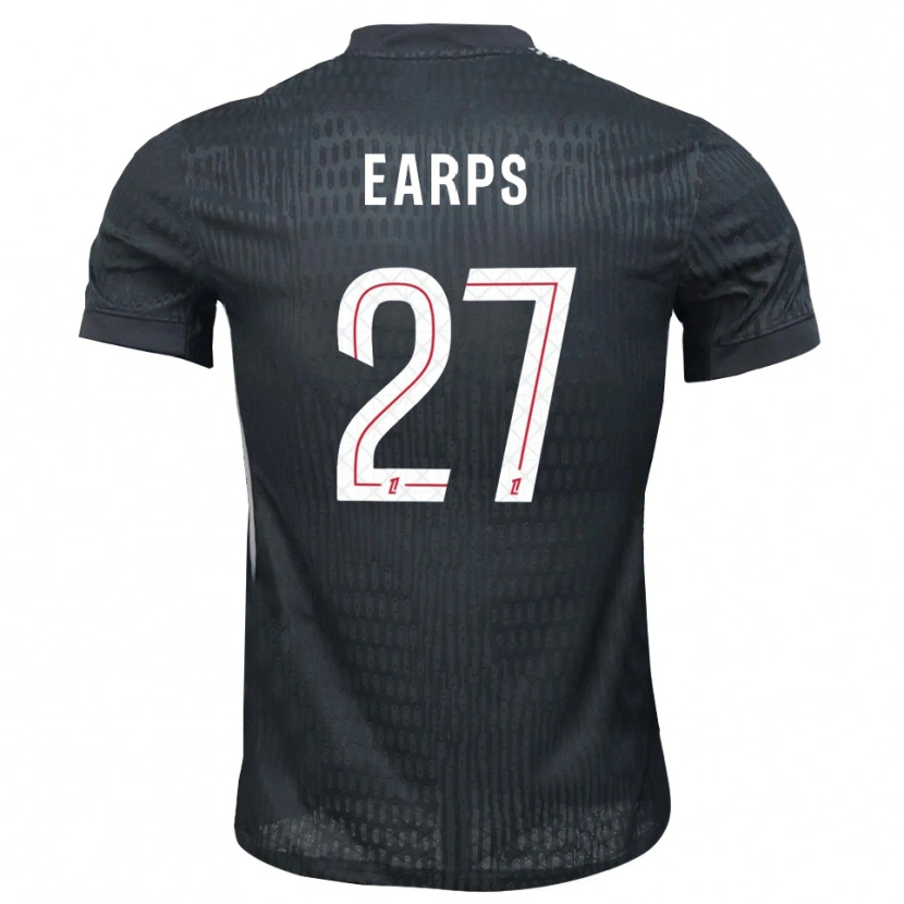 Danxen Bambino Mary Earps #27 Maglia Gara Portiere Grigio Scuro Nero 2025/26 Maglietta