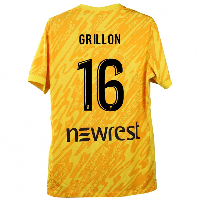 Danxen Bambino Gaëlle Grillon #16 Maglia Gara Portiere Giallo Nero 2025/26 Maglietta
