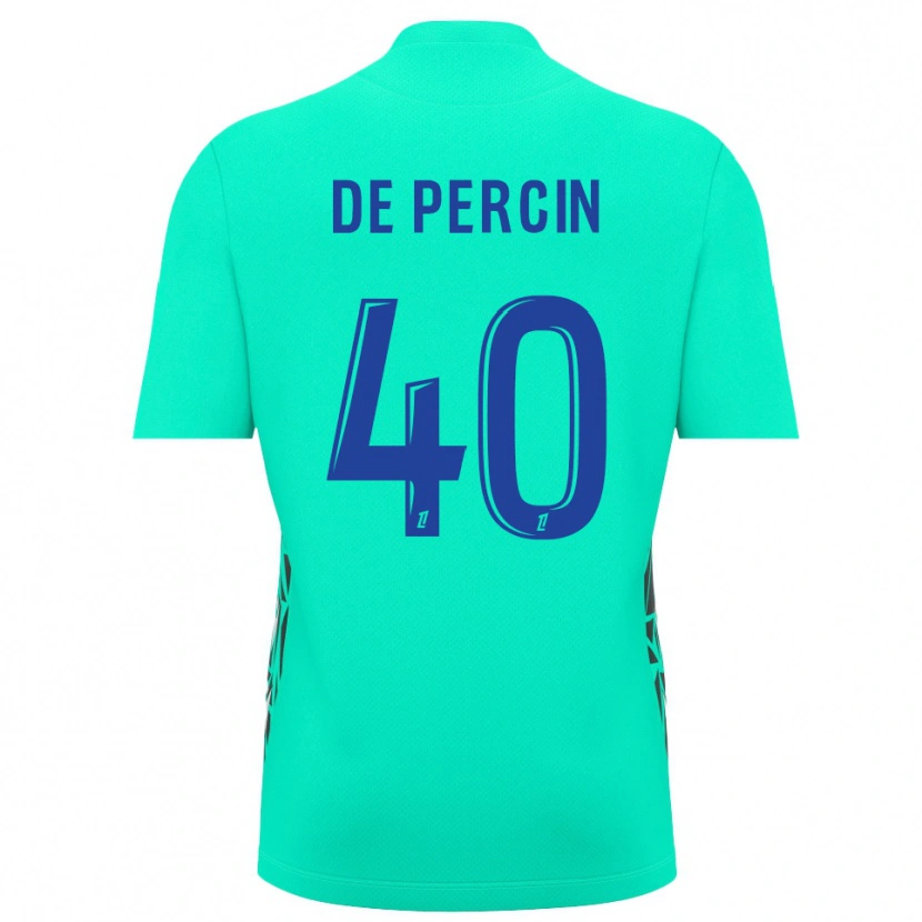 Danxen Bambino Théo De Percin #40 Maglia Gara Portiere Blu Acquamarina 2025/26 Maglietta