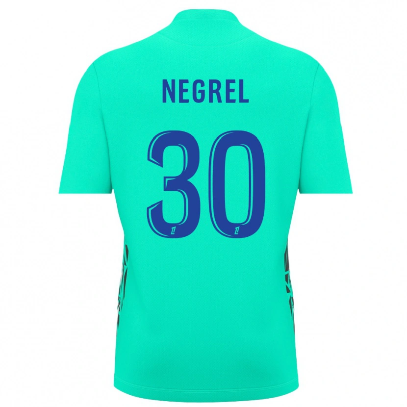 Danxen Bambino Tom Negrel #30 Maglia Gara Portiere Blu Acquamarina 2025/26 Maglietta