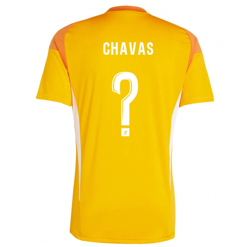 Danxen Bambino Mylène Chavas #0 Maglia Gara Portiere Arancione Chiaro Bianco 2025/26 Maglietta