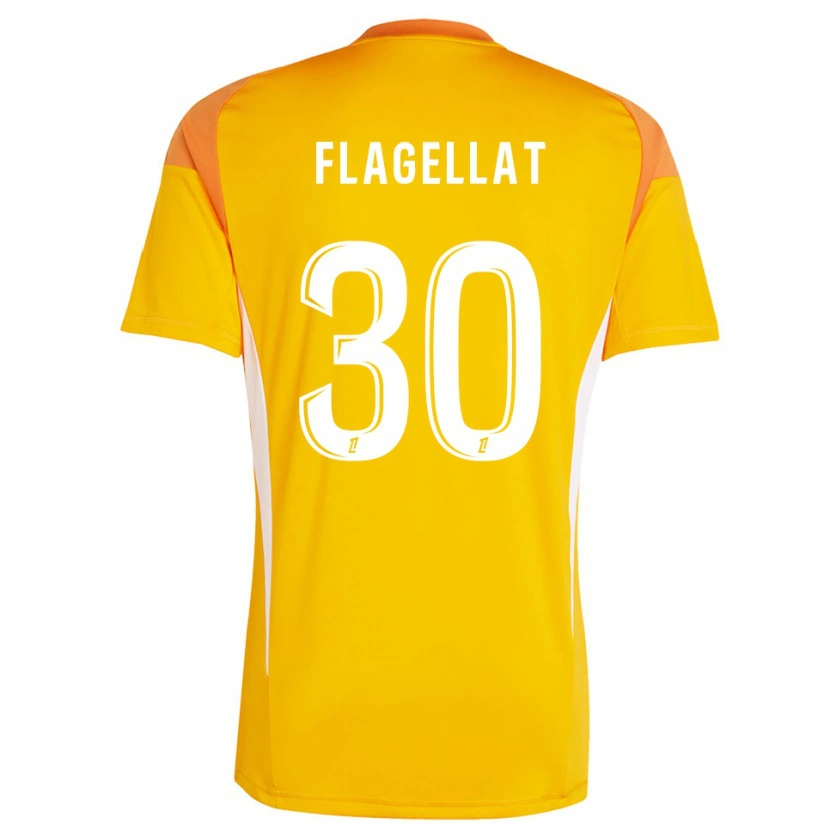 Danxen Bambino Alizée Flagellat #30 Maglia Gara Portiere Arancione Chiaro Bianco 2025/26 Maglietta