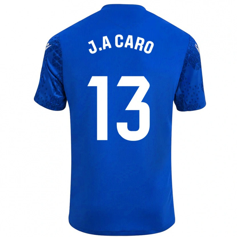 Danxen Bambino José Antonio Caro #13 Maglia Gara Portiere Blu Bianco 2025/26 Maglietta